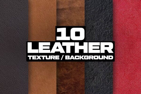 3208 10款高清皮革材质高清背景贴图素材 10 Leather Texture Background