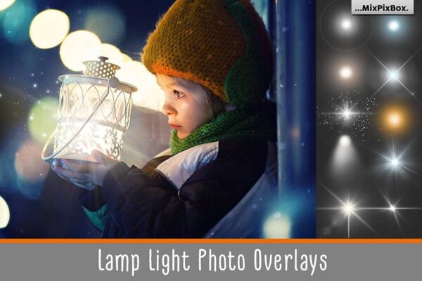 3223 20款高清灯光炫光光源PNG素材 Lamp Light Photo Overlays