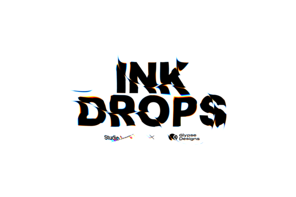 3477 错位故障风文字特效一键生成PS样机 Ink Drops