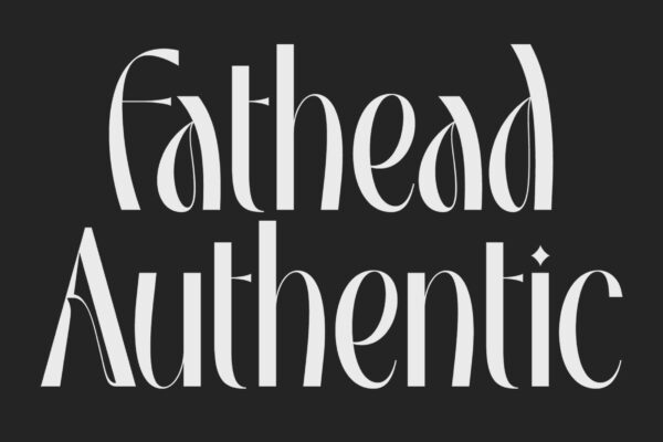 3953 Fathead复古潮流酸性逆反差花体字潮牌logo海报标题装饰英文字体 Fathead Typeface@GOOODME.COM