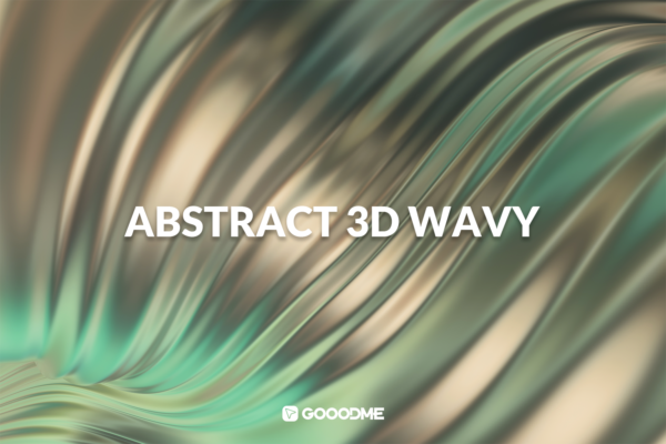 3999 16款3D金属波纹质感背景素材 Abstract 3D Wavy Backgrounds@GOOODME.COM