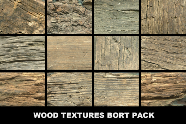 4343 25款朽木腐木高清背景贴图素材 wood textures BORT pack 01@GOOODME.COM