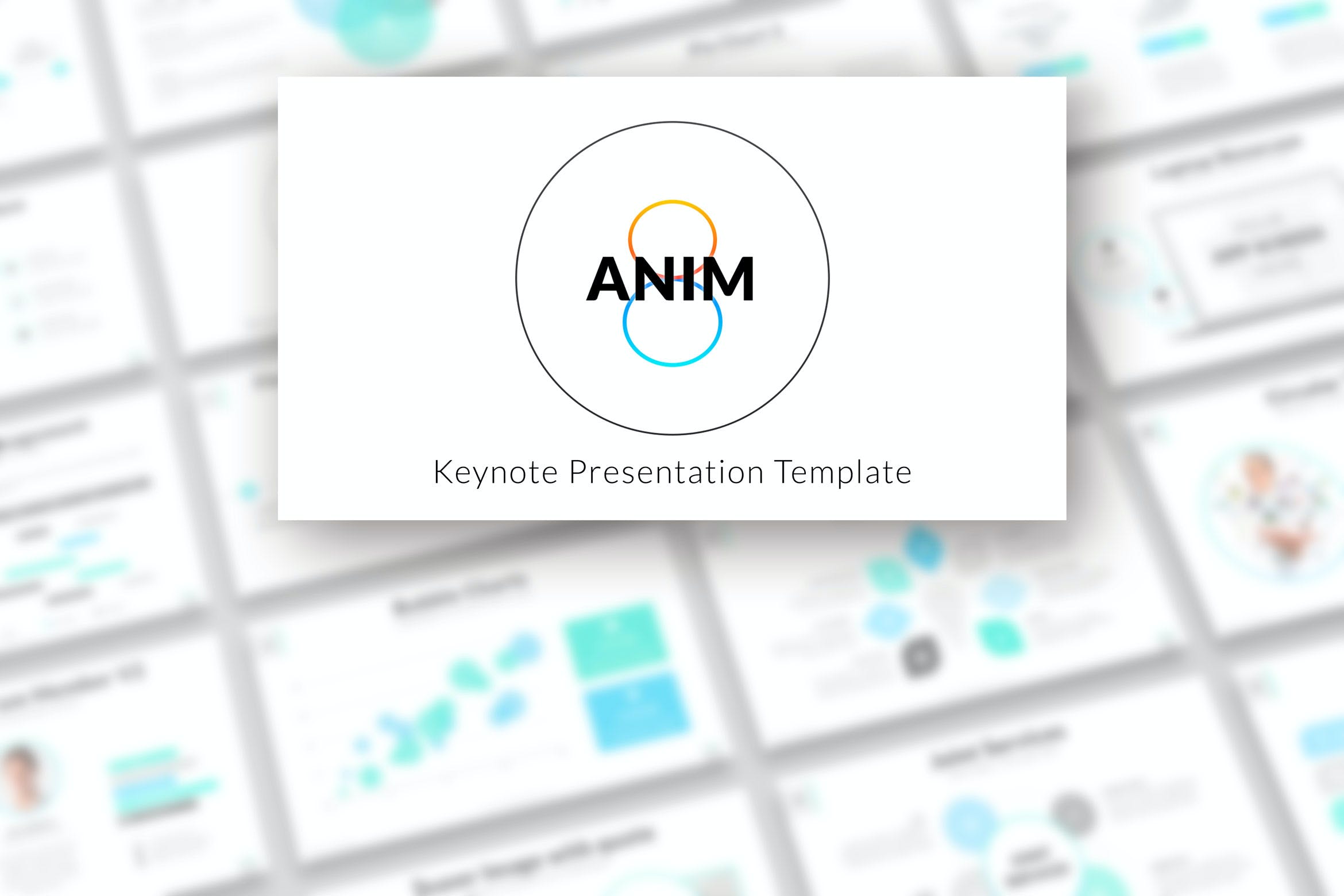 1060 商业报告或创意设计演示Keynote幻灯片模板 Anim8 – Keynote Presentation Template
