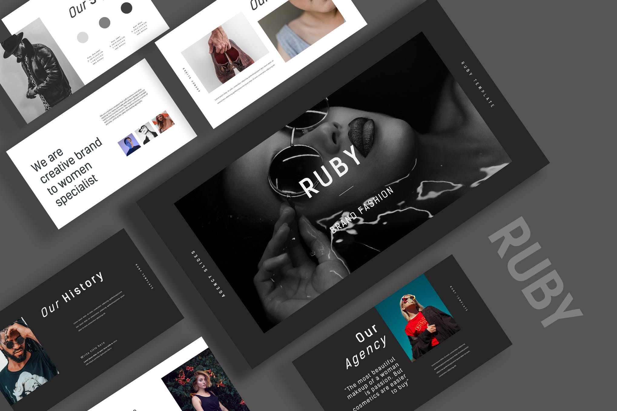 2773 高级现代的品牌社交媒体宣传keynote模板-Ruby Ruby Brand Agency-GOOODME果觅网