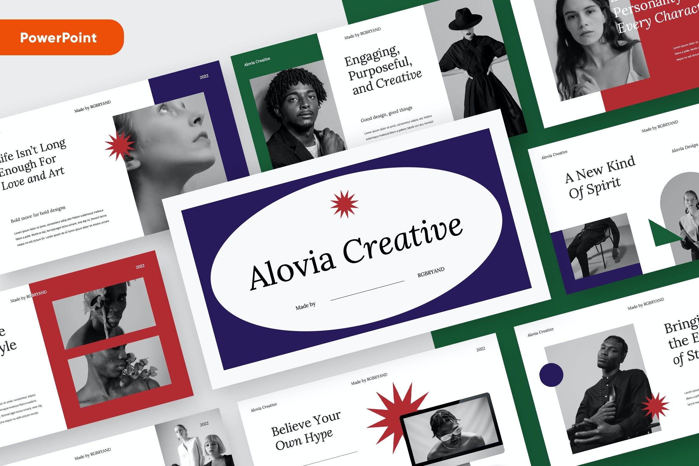 3925 复古美学艺术极简年终报告作品集项目规划PPT+Keynote模板幻灯片Aesthetic Powerpoint Template@GOOODME.COM