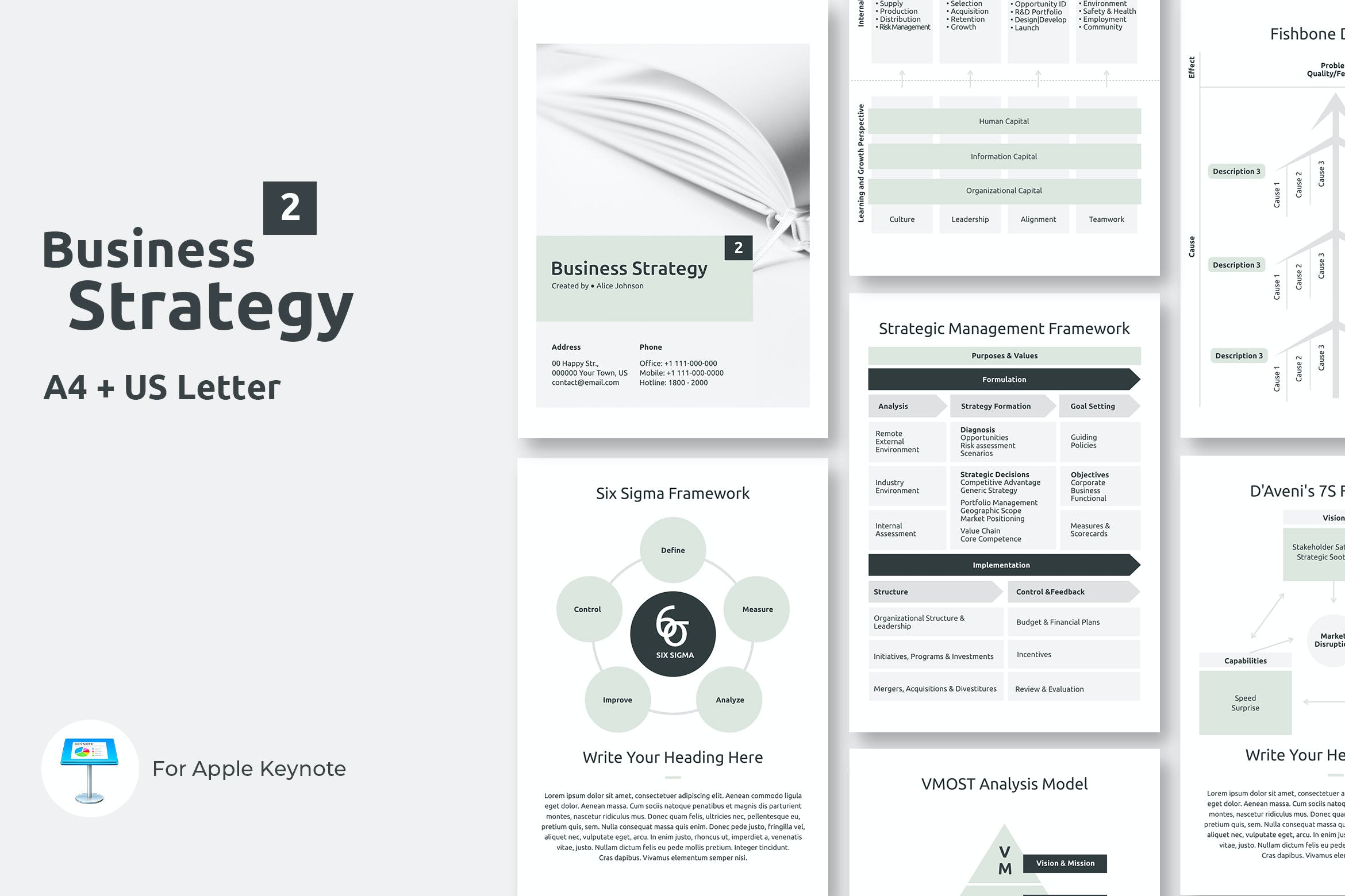 4101 竖版商业数据报表市场调查行业分析Keynote模板 Vertical Business Strategy Two Keynote Template@GOOODME.COM