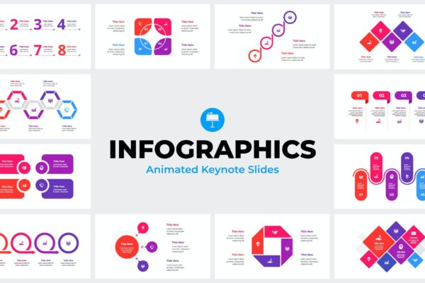 2131 商务图表数据分析演示Keynote模板 Infographics – Animated Keynote Templates@GOOODME.COM
