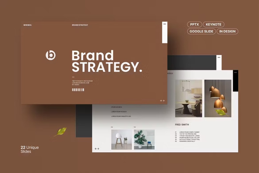 4689 品牌战略总结商业计划主题演讲Keynote模板 Brand Strategy Keynote Template