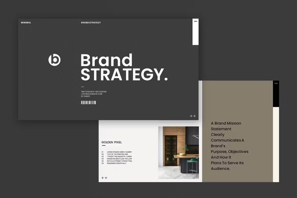 4689 品牌战略总结商业计划主题演讲Keynote模板 Brand Strategy Keynote Template