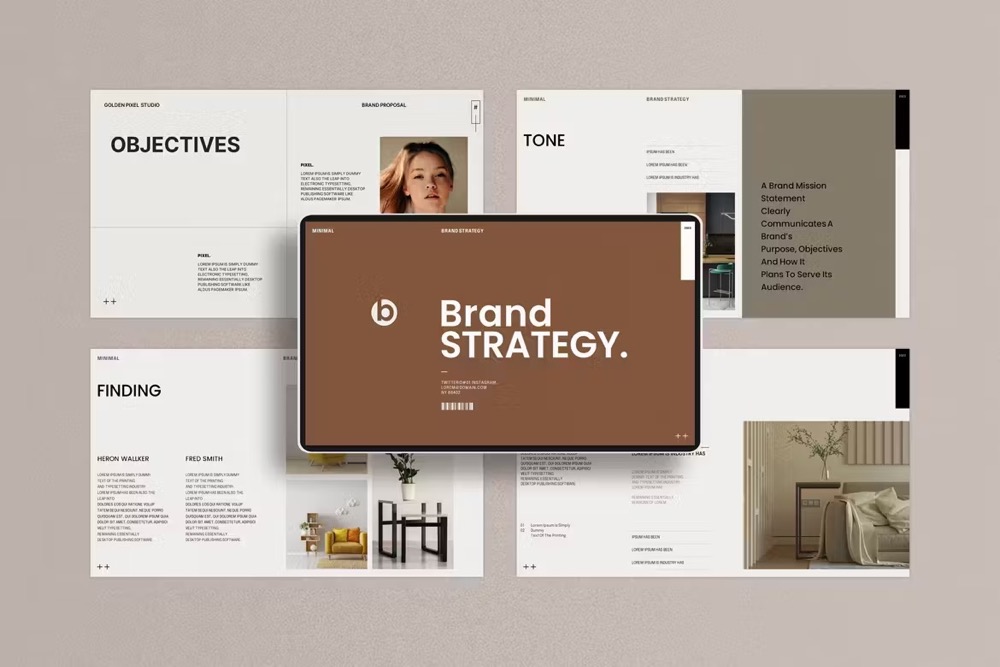 4689 品牌战略总结商业计划主题演讲Keynote模板 Brand Strategy Keynote Template