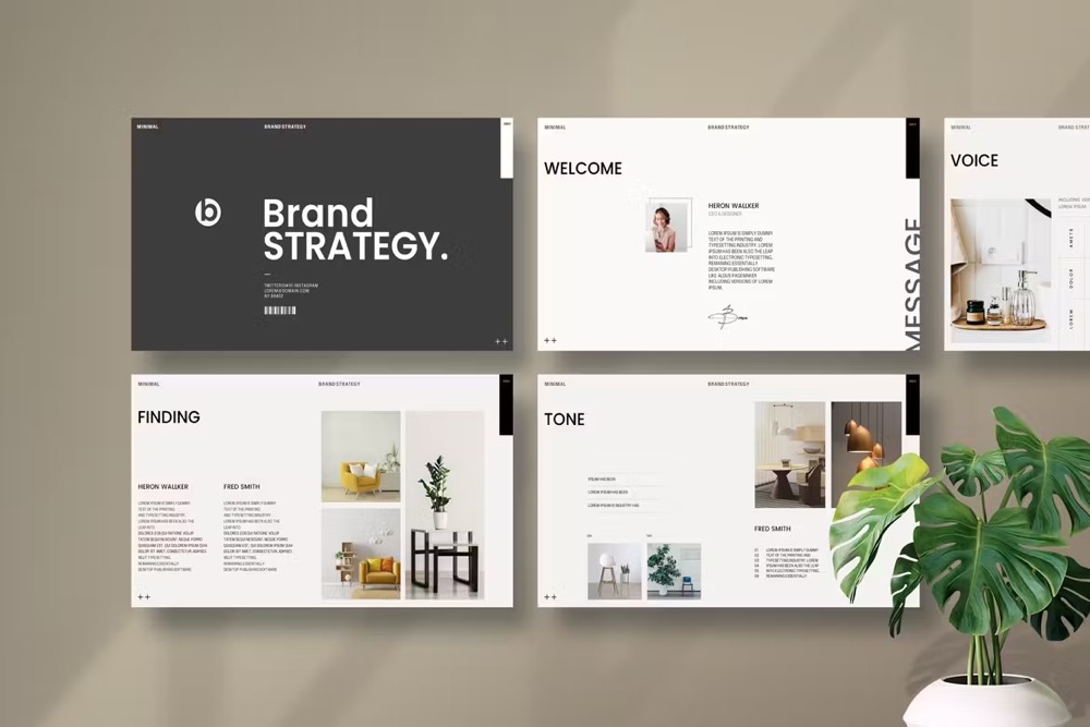 4689 品牌战略总结商业计划主题演讲Keynote模板 Brand Strategy Keynote Template