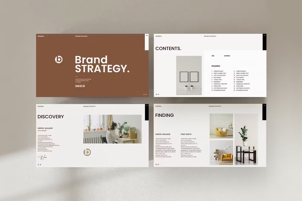 4689 品牌战略总结商业计划主题演讲Keynote模板 Brand Strategy Keynote Template