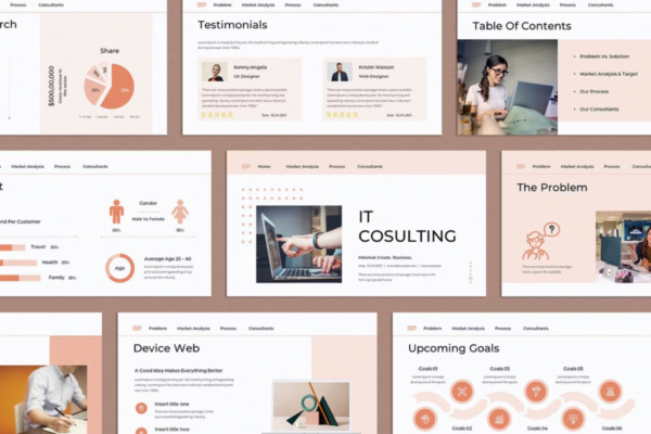 1015 简洁粉色系毕业论文学术研究报告分析PPT模板 IT Cosulting PowerPoint Presentation Template_Main Files