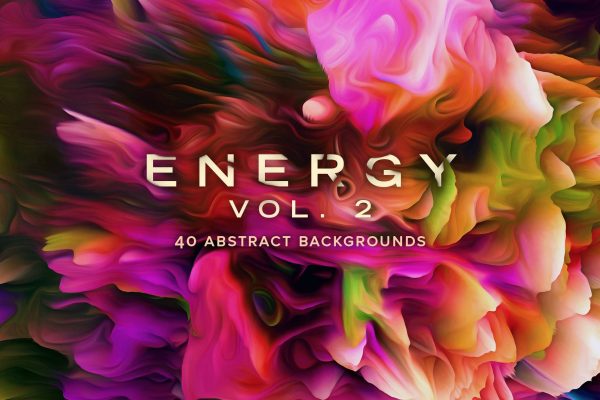 5213 高清创意抽象涂料绘画纹理3D艺术形状多彩背景图片素材 Energy Vol. 2 40 Abstract Backgrounds@GOOODME.COM