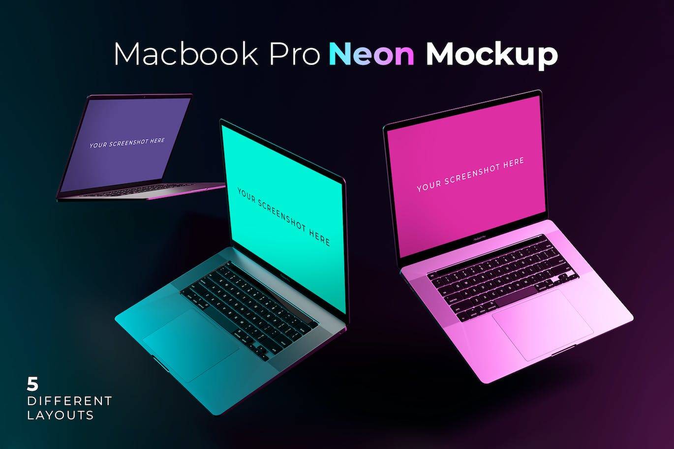 5604 Macbook Pro 苹果笔记本电脑样机素材