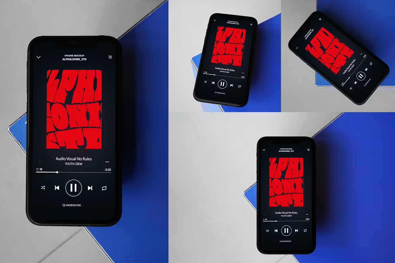 5878 高级苹果Xr手机模型样机-iPhone Xr Mockup Realistic