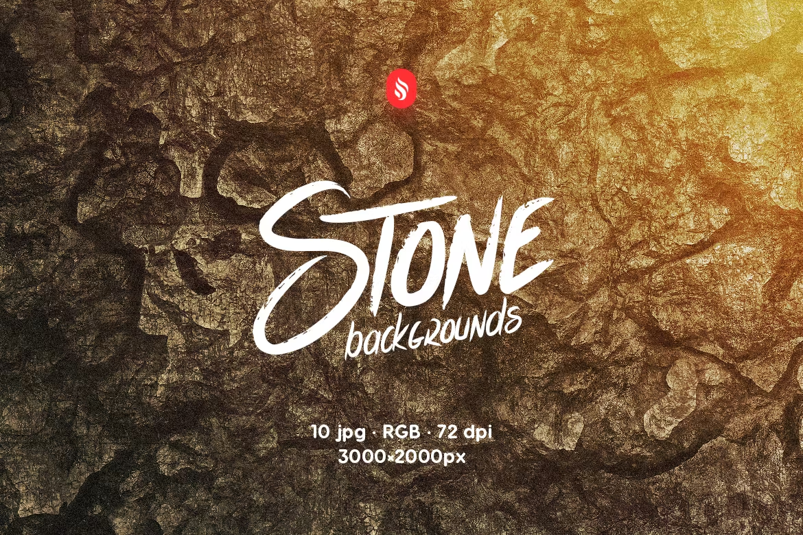 6016 独特创意抽象水泥石头背景纹理设计素材-Stone Backgrounds