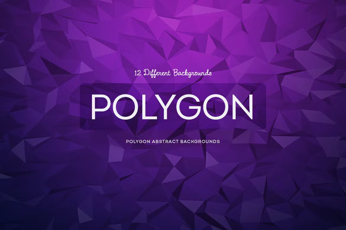 6021 可调色彩多边形展示背景-Polygon Backgrounds