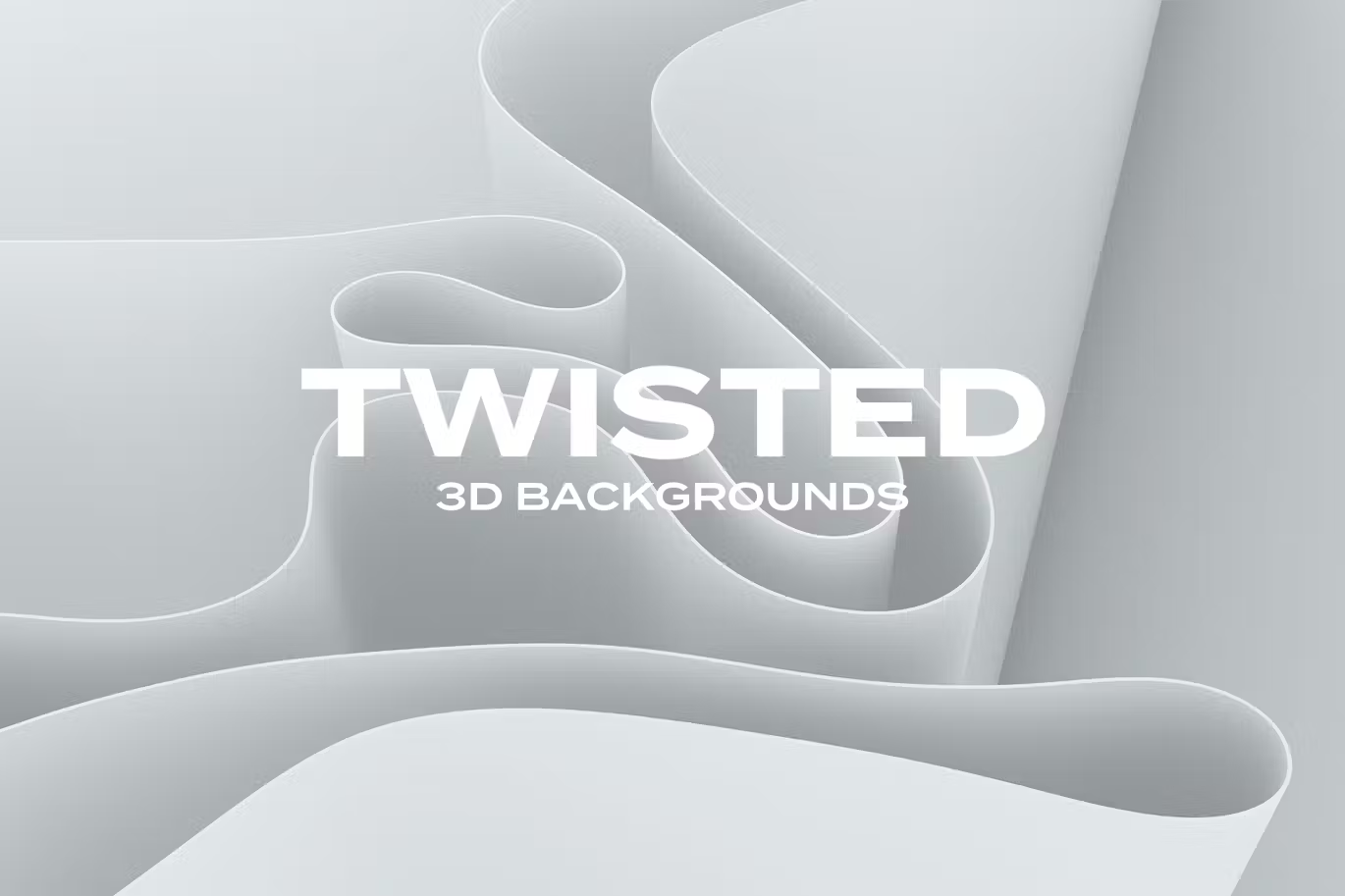 6023 3D抽象扭曲背景艺术素材-3D Twisted Backgrounds