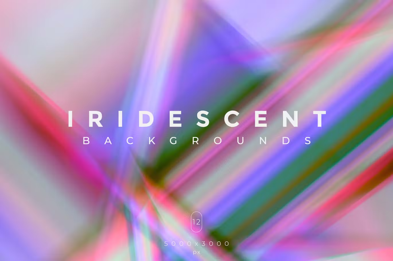 6039 炫彩特效12款可用于图片叠加的闪光背景素材-Iridescent Backgrounds