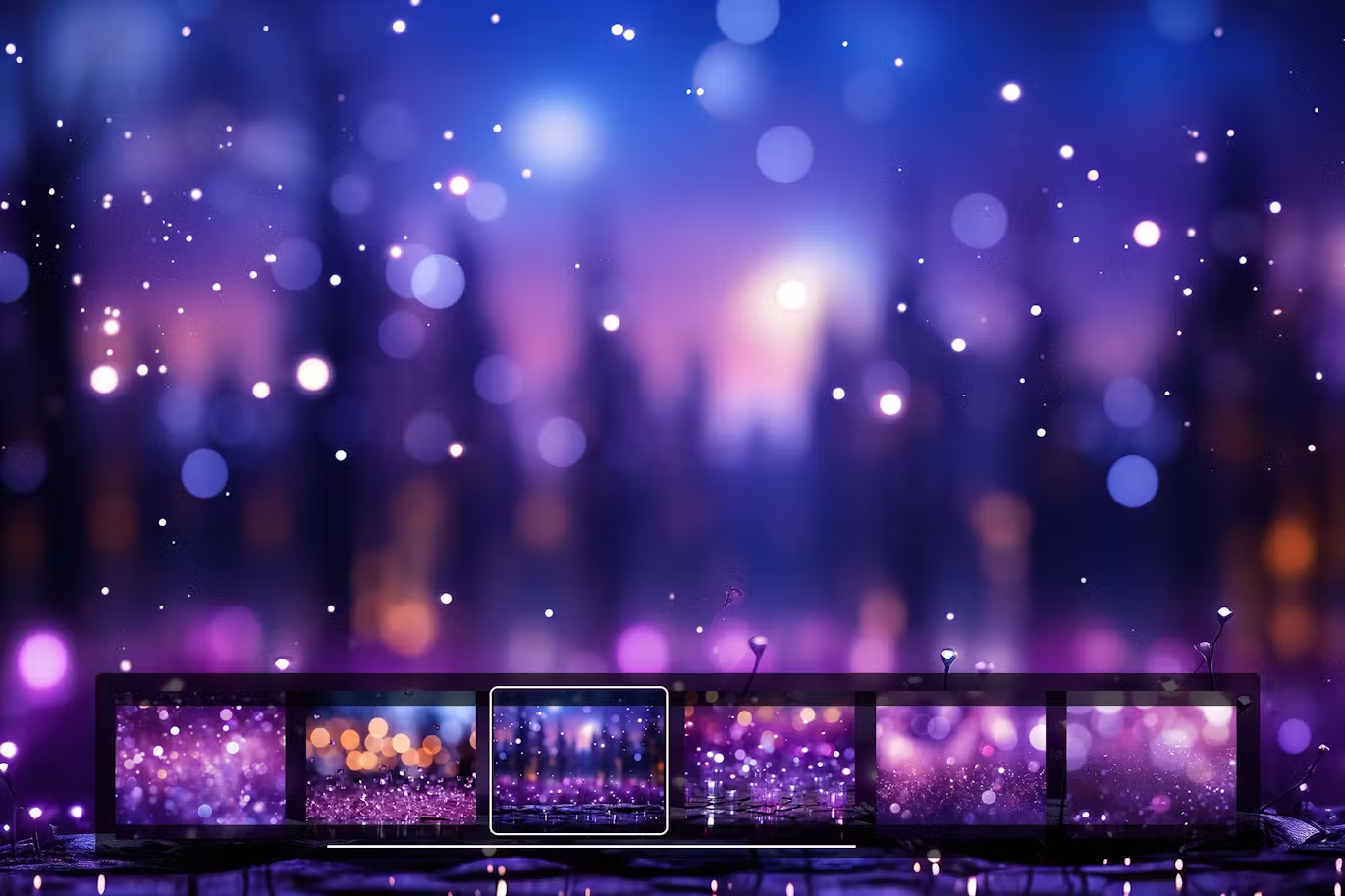 6063 高清7张紫色光斑背景-7 Purple Bokeh Light Backgrounds
