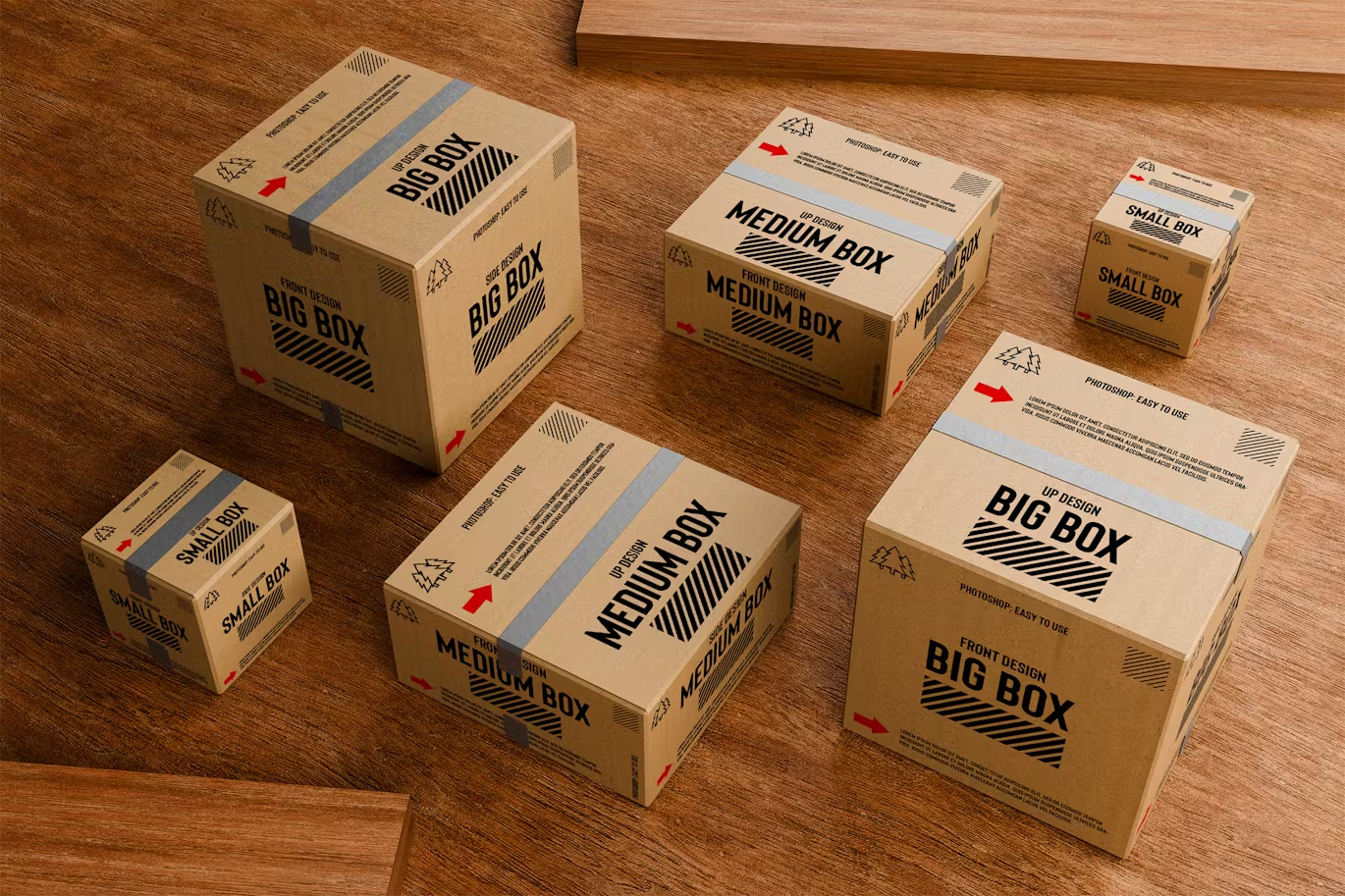 6121 简约设计包装模型样机-Box Packaging Mockup